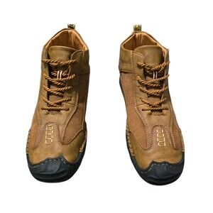 Salkin Barefoot Boots Shoes Mens US Size 11.5  EU 45 Brown Vegan Leather